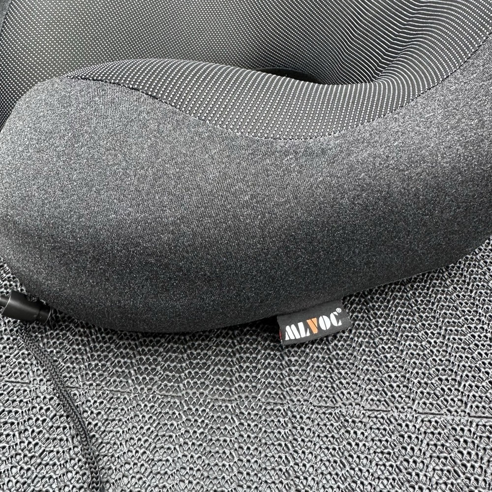 MLVOC Travel Comfort Pillow With Non- Matching Travel Bag (Nap Fun)